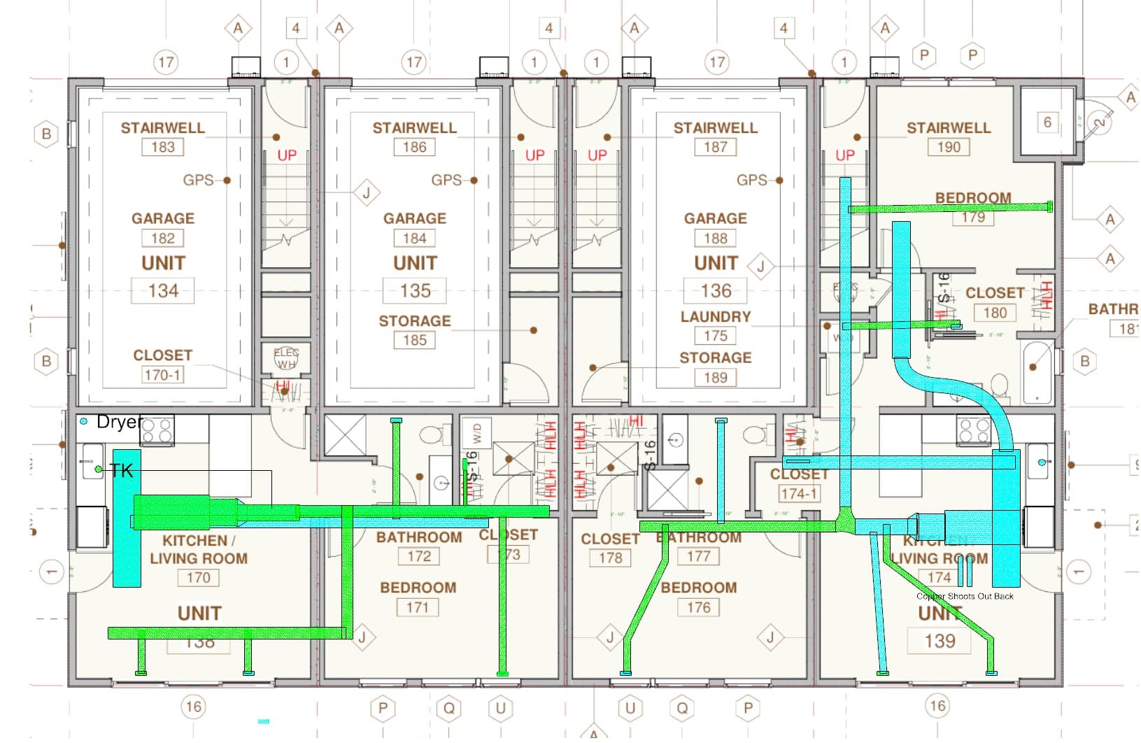 HVAC ductwork design plan reviewed before new construction installation